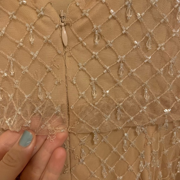 Jenny Yoo Beaded Bridesmaid Dress Light Pink Size Small - Picture 9 of 14